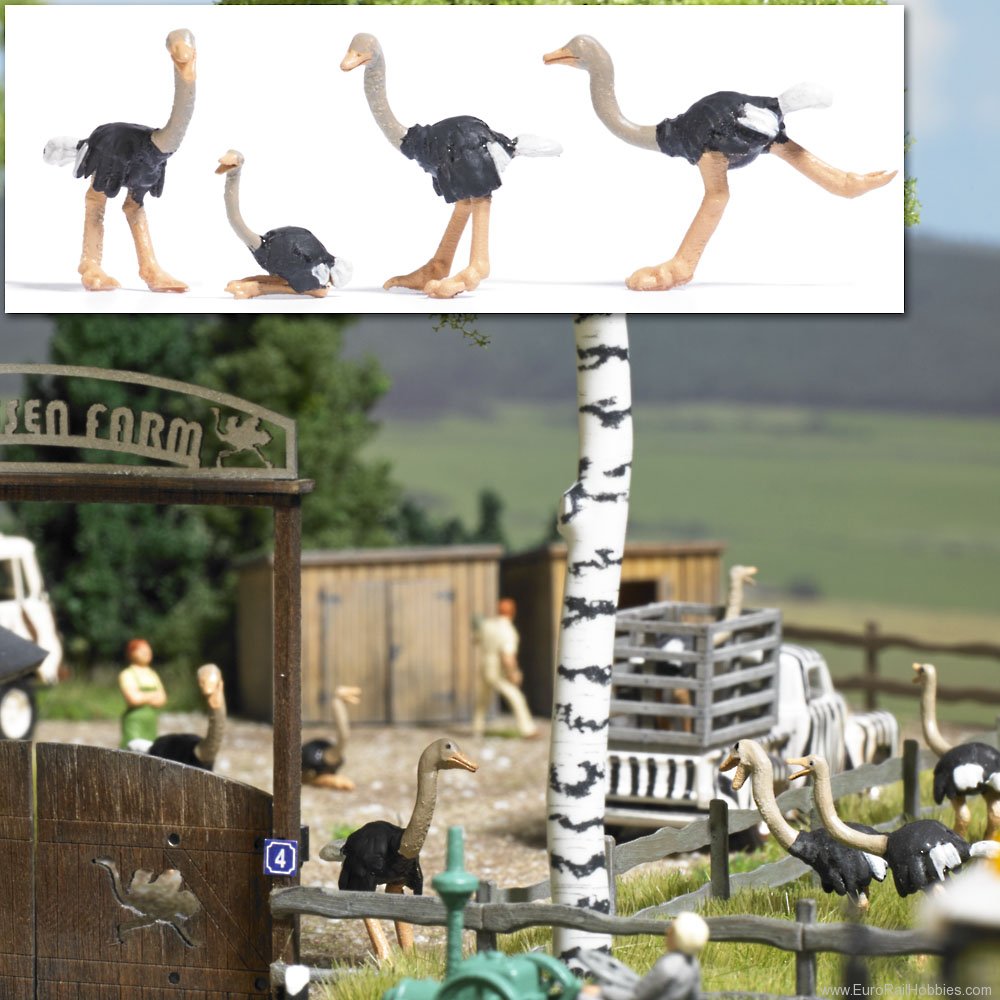 Busch 1194 4 Ostriches 