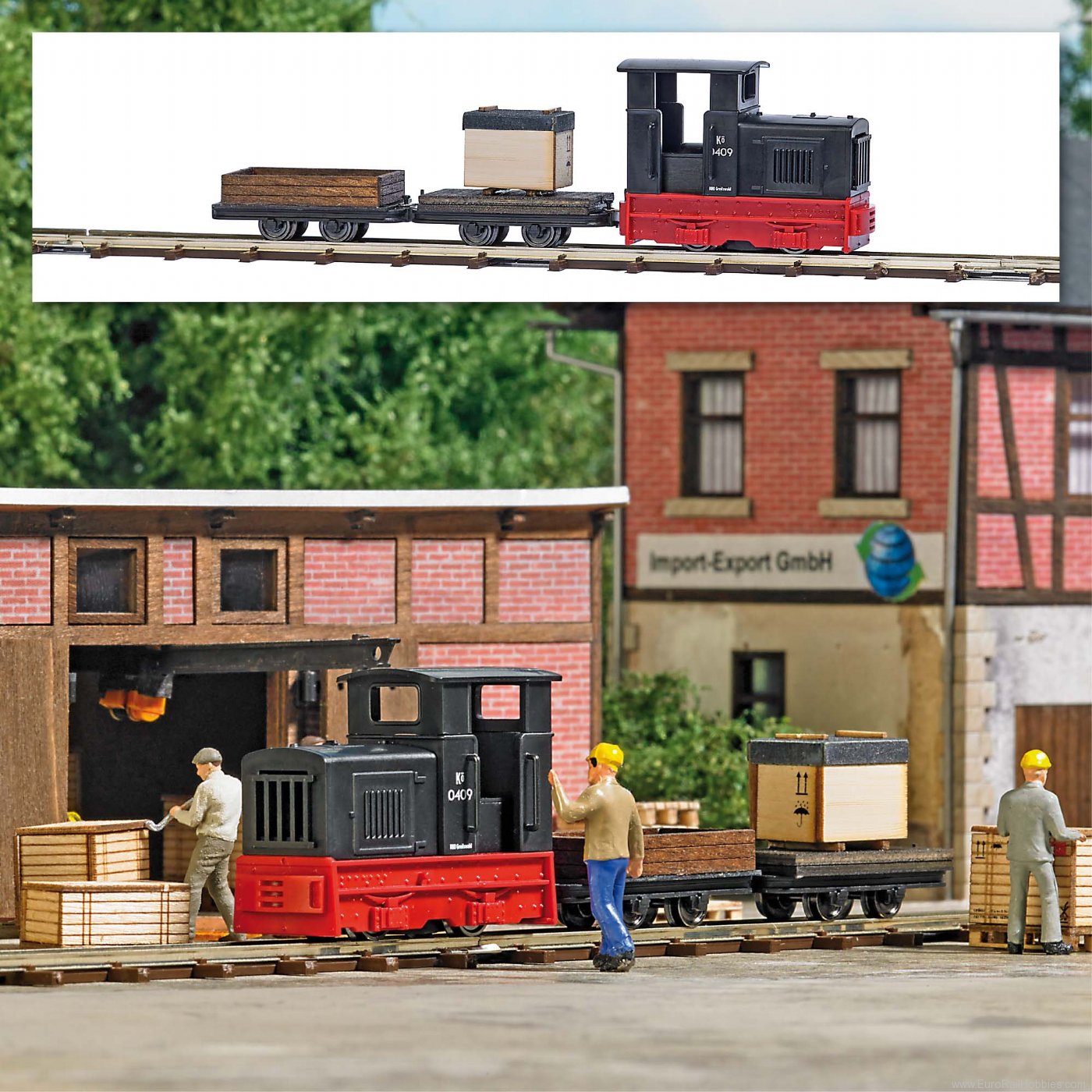 Busch 12016 Busch Feldbahn Starter set Â»Freight transp