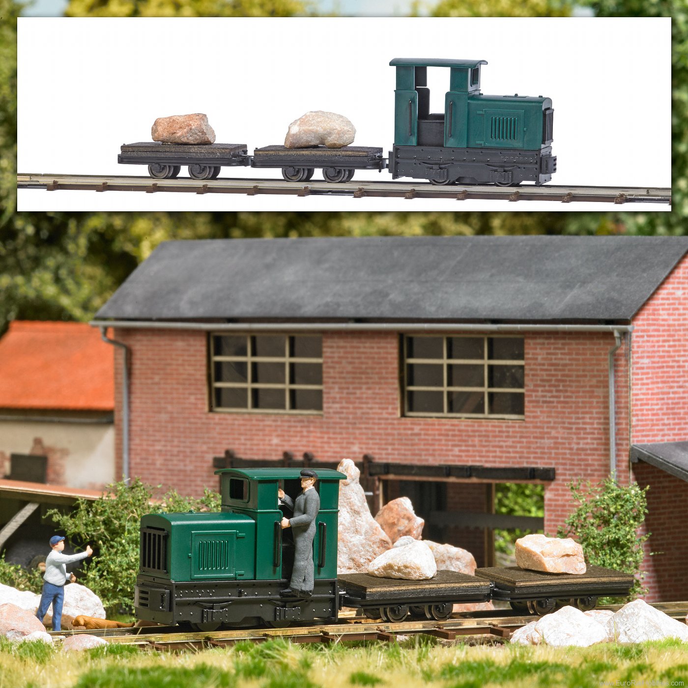 Busch 12017 Busch Feldbahn Starter set Â»Stone quarryÂ