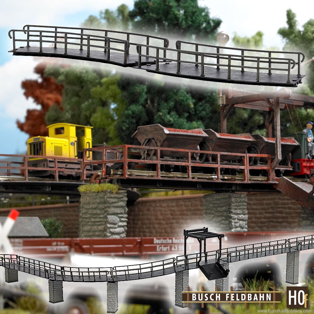 Busch 12386 2 Curved Bridges