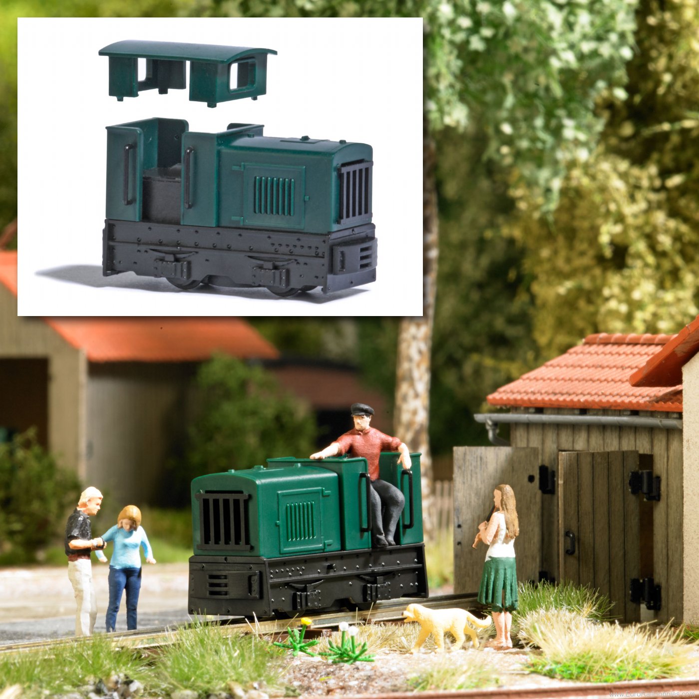 Busch 12400 Unpowered diesel locomotive type Gmeinder 15/