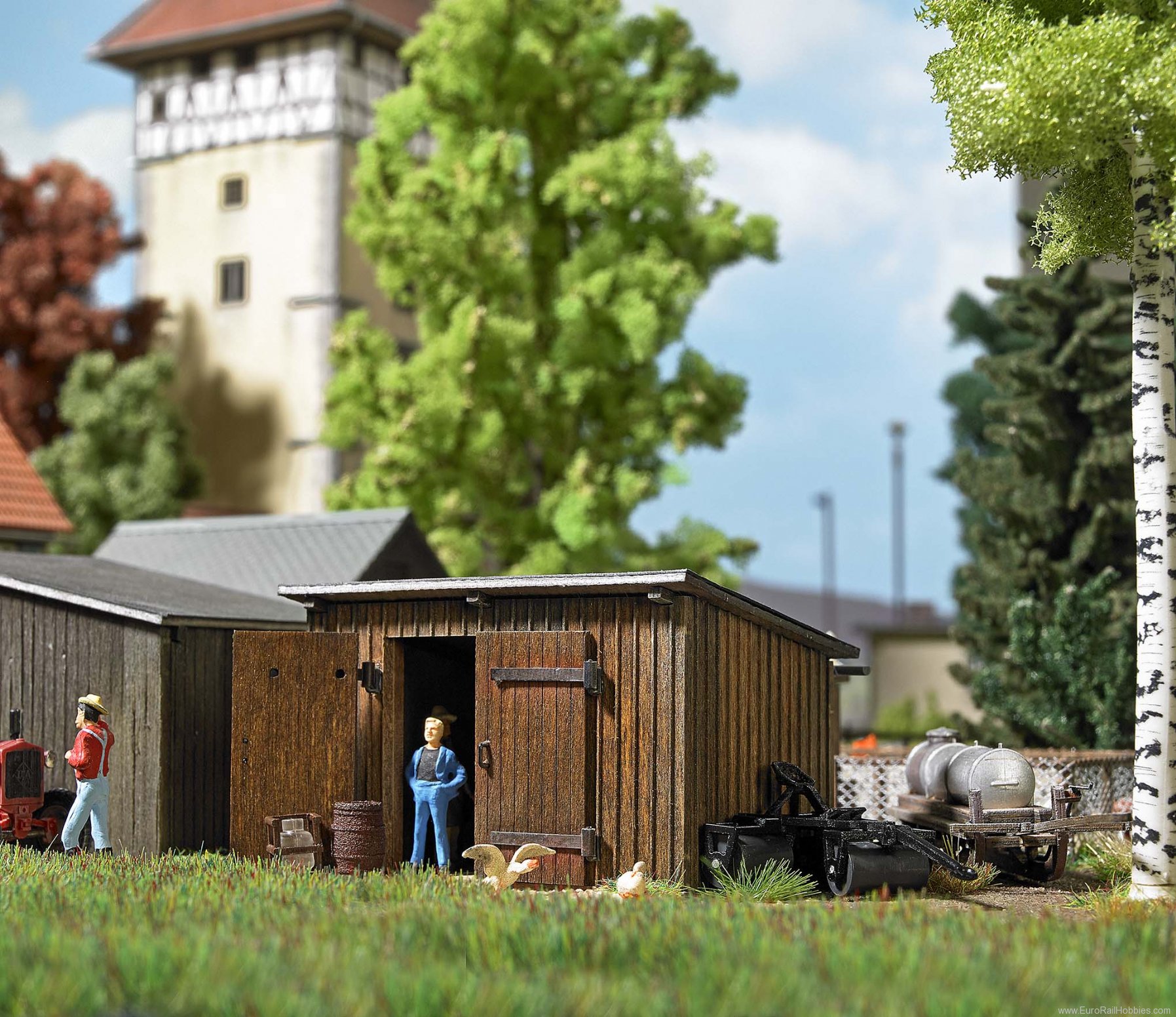 Busch 1594 Wooden shed (Kit)