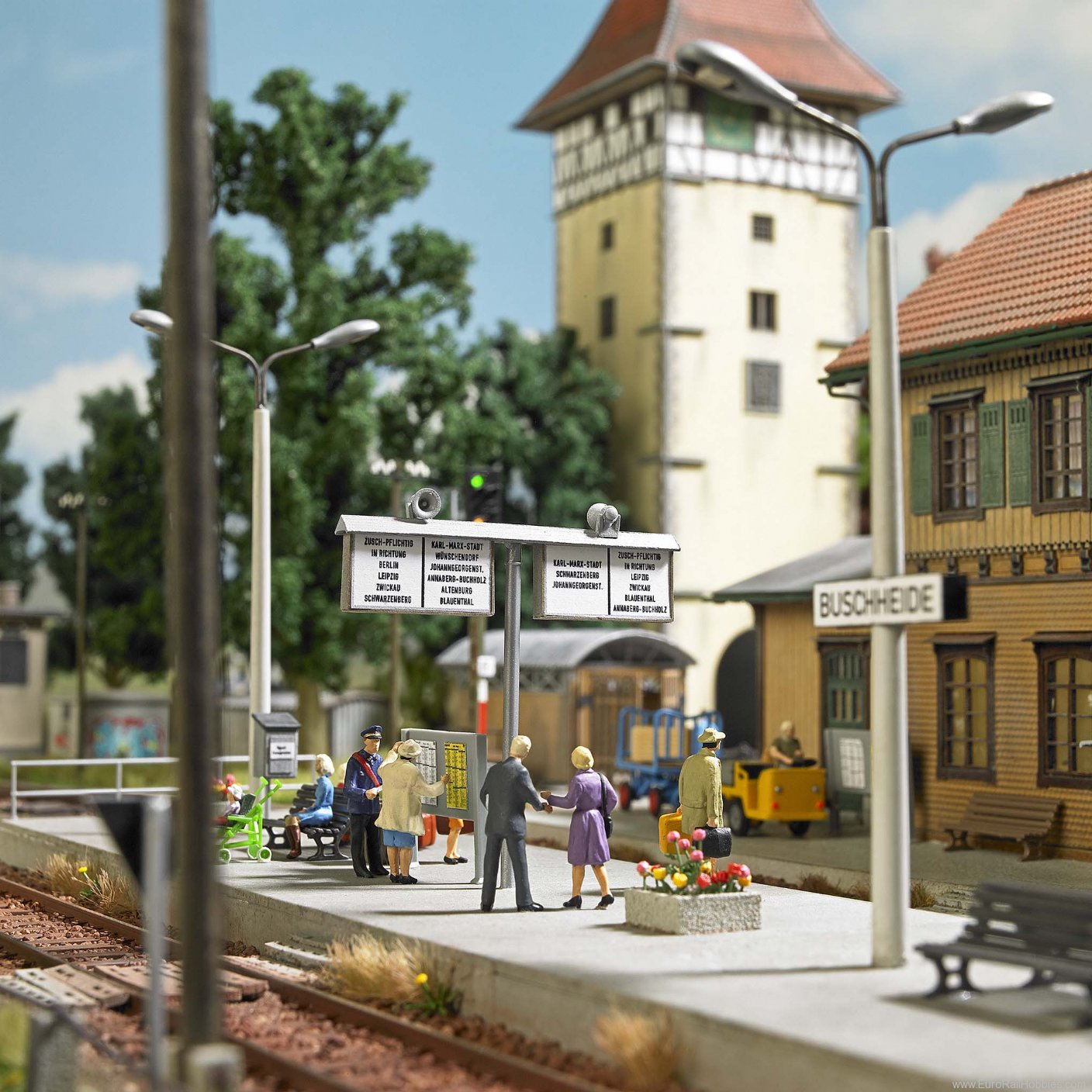 Busch 1623 Busch Train station decoration set