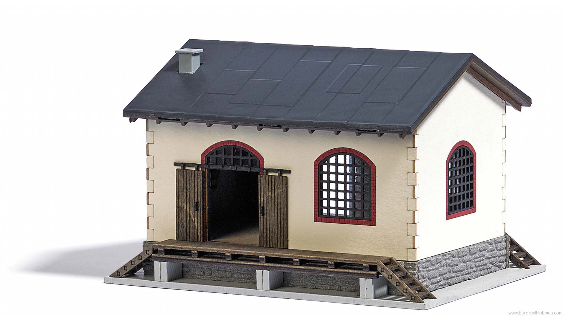 Busch 1663 Small goods shed, 144x88x74 mm