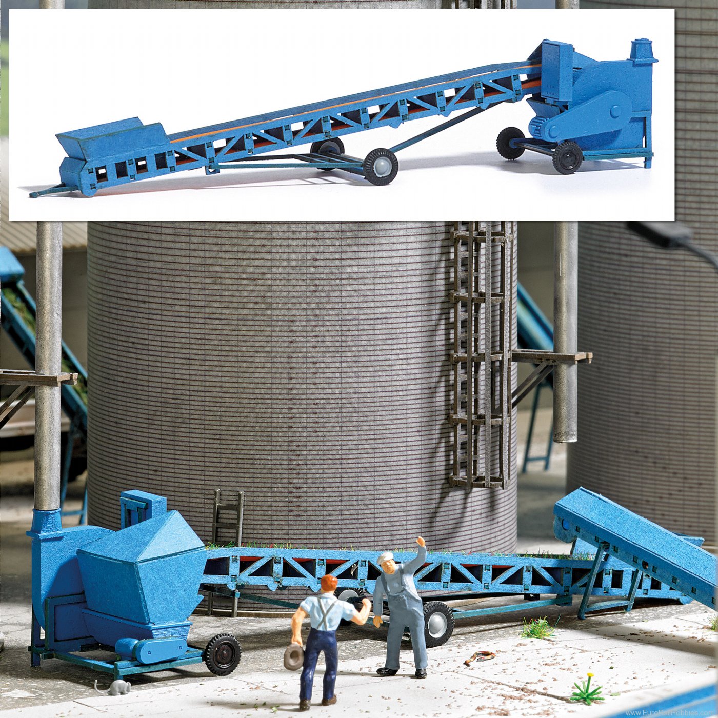 Busch 1915 Belt conveyor with pneumatic conveyor