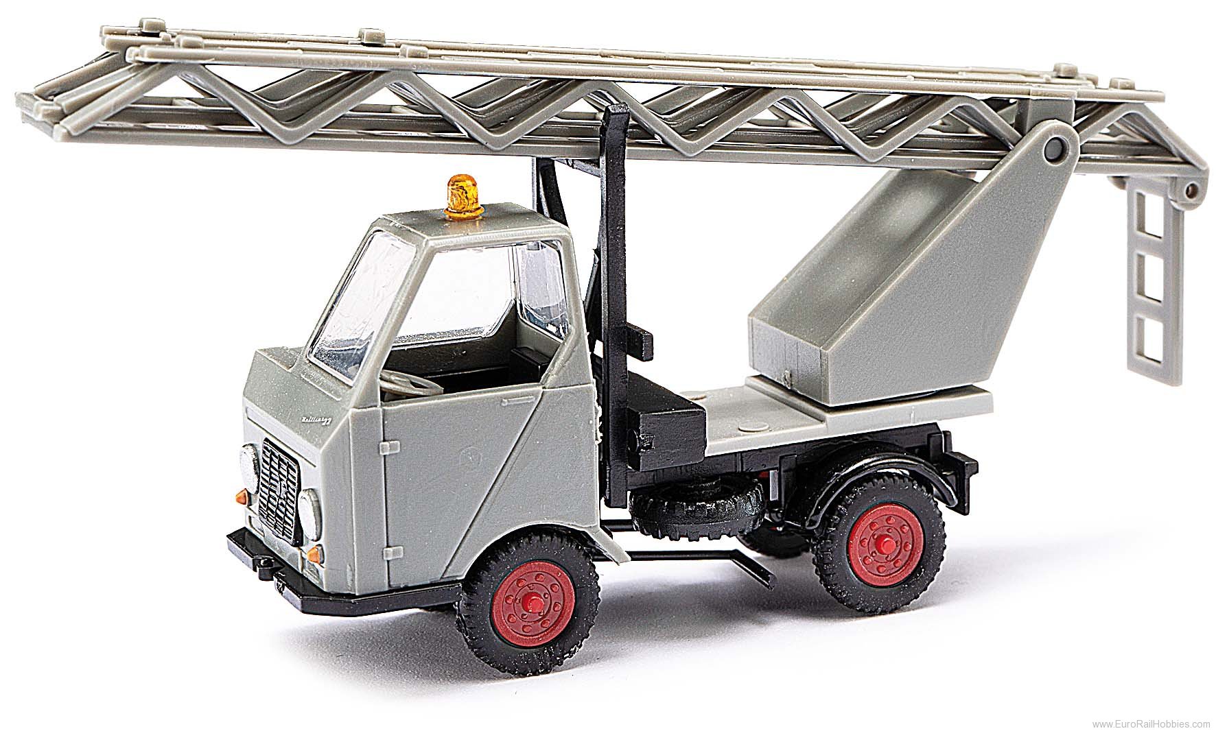 Busch 210003402 Multicar M22 w. turntable ladder, grey, DDR (