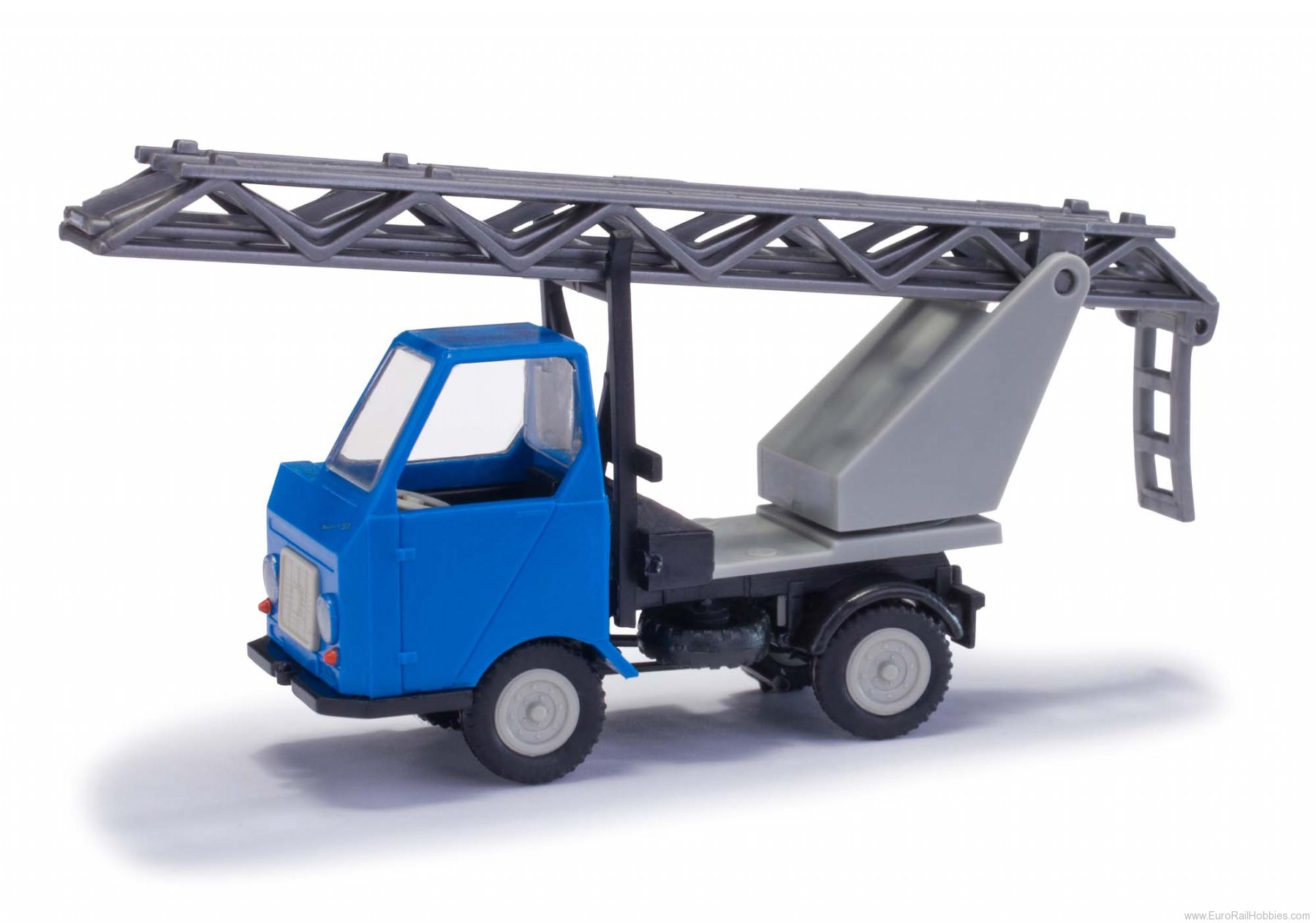 Busch 210003404 MH: Multicar M22 mit Drehleiter, Blau