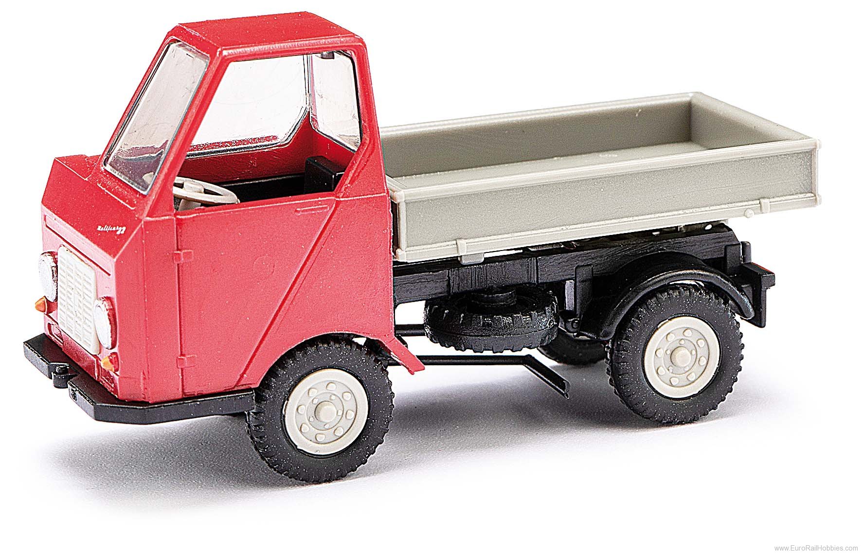 Busch 210003603 Multicar M22 three-way tipper, red, GDR (Mehl