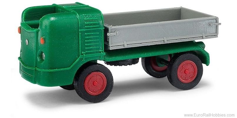 Busch 211003201 Multicar M21 type D three-way tipper, green, 