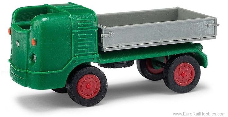 Busch 211003301 Multicar M21 type D three-way tipper, green, 