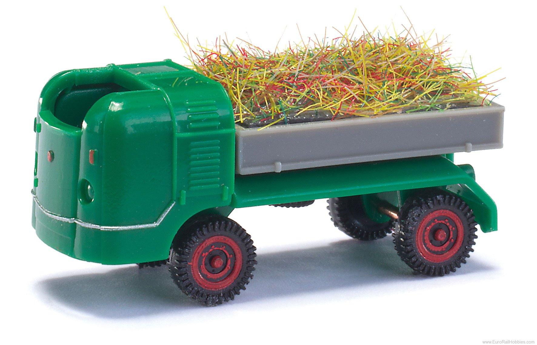 Busch 211013301 MH: Multicar M21 mit Heuladung, GrÃ¼n
