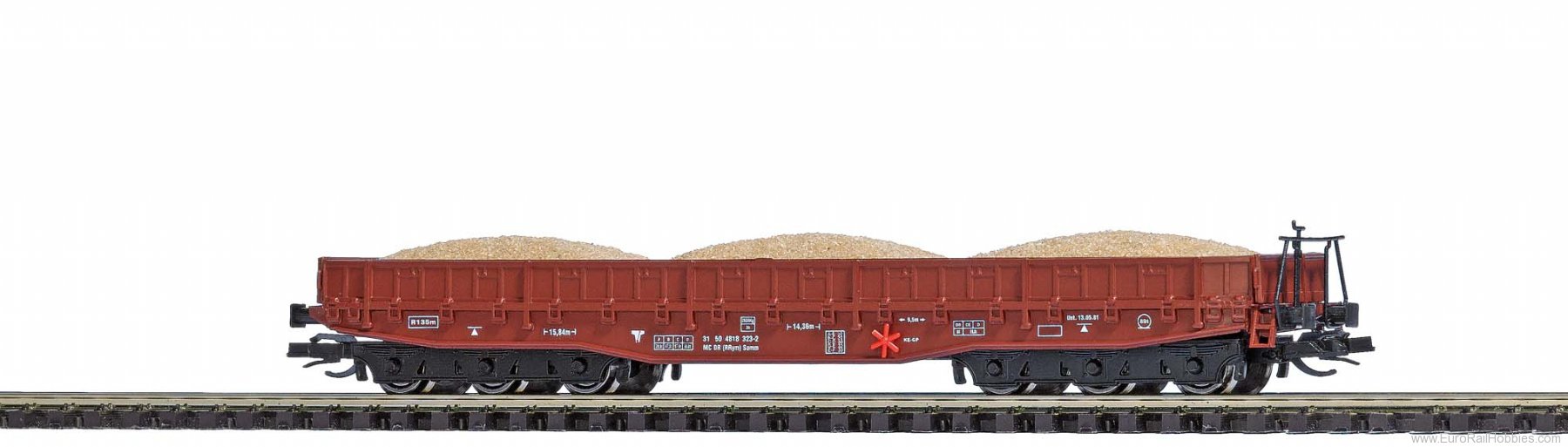 Busch 31177 Heavy duty wagon Samm 4818 w. sand load of th