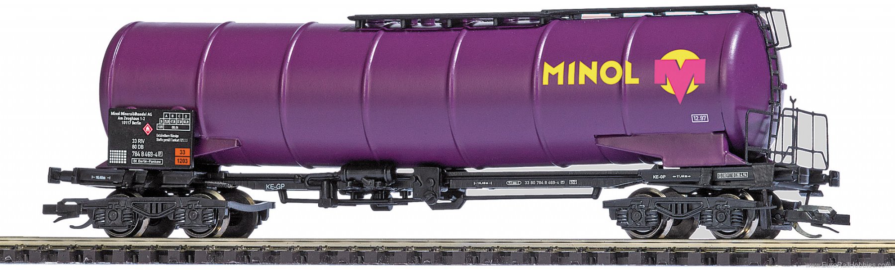 Busch 33173 Knickkesselwagen 'MINOL'