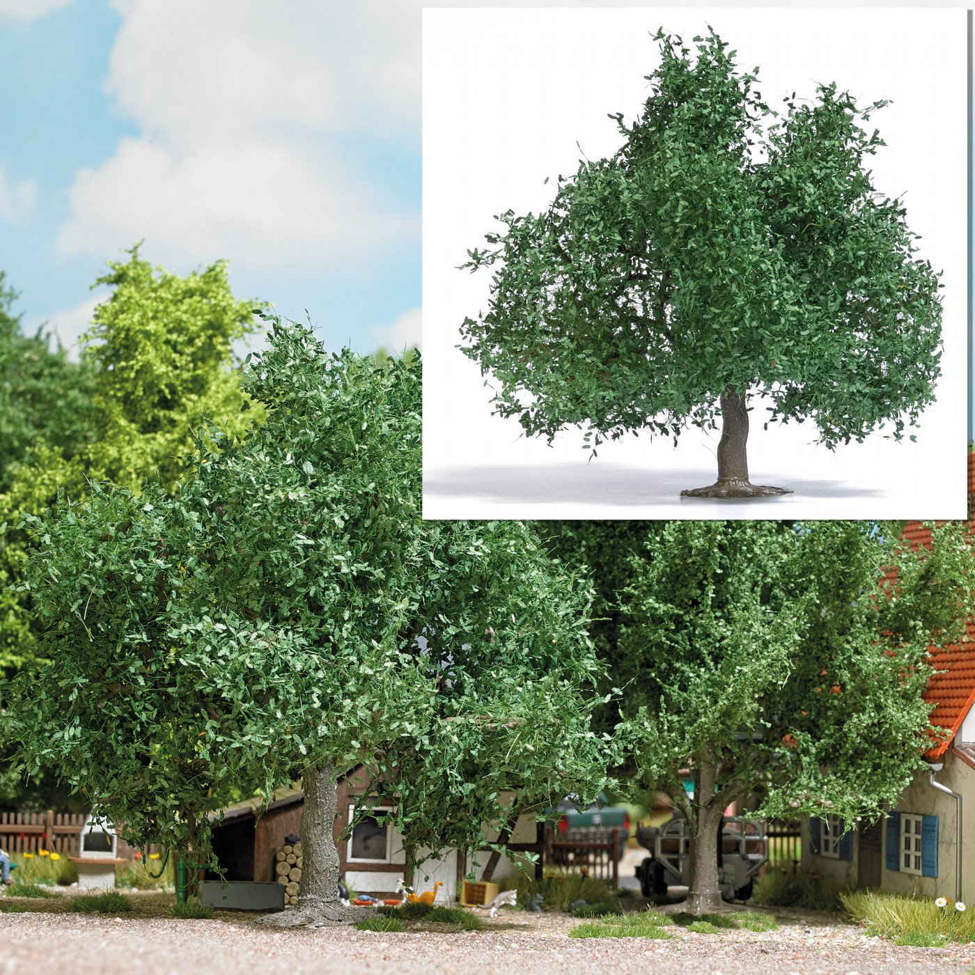 Busch 3662 Fruit tree/small oak 95 mm, summer
