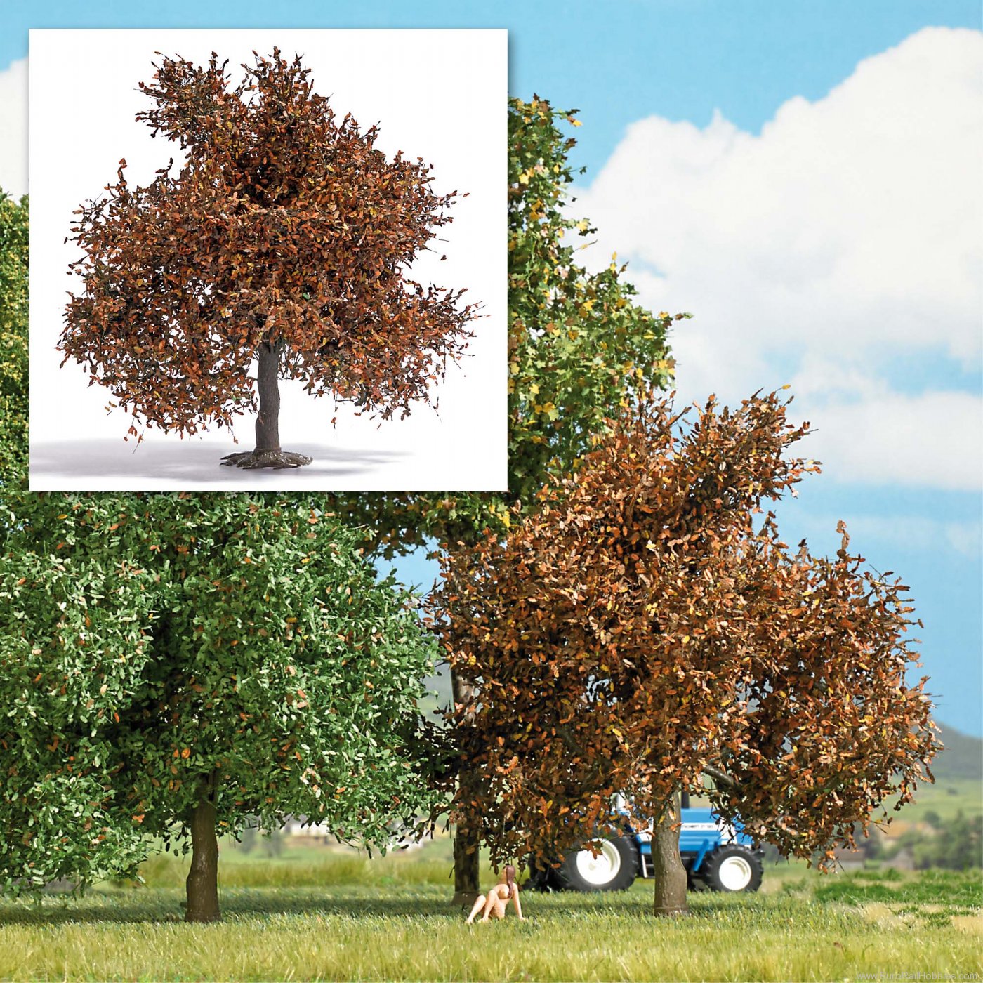 Busch 3664 Small oak, 95 mm, fall