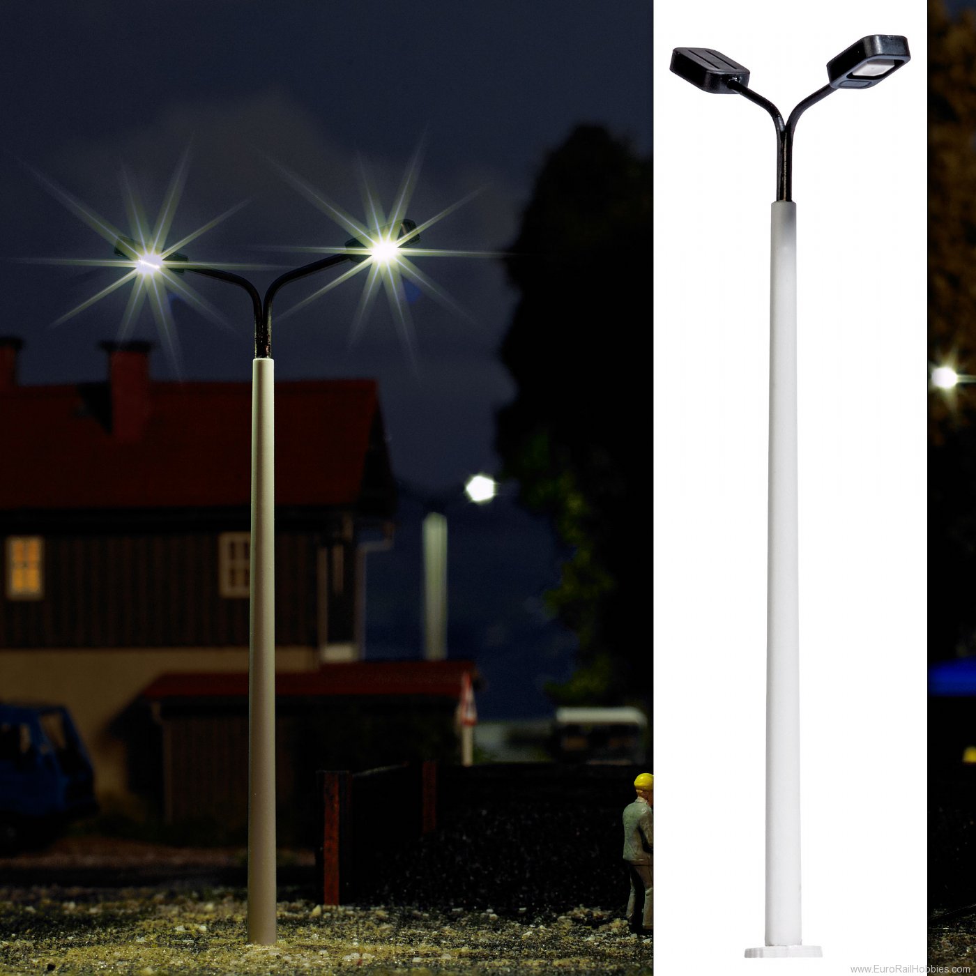 Busch 4169 Street lamps on concrete pole