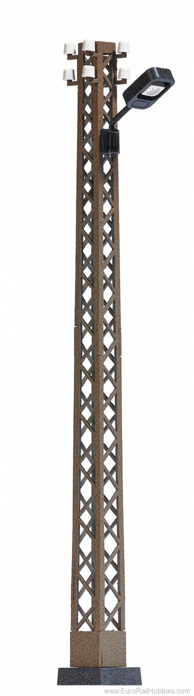 Busch 4180 Lamp with rusty lattice mast - White Light