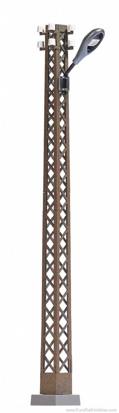 Busch 4181 Lamp with rusty lattice mast - White Light