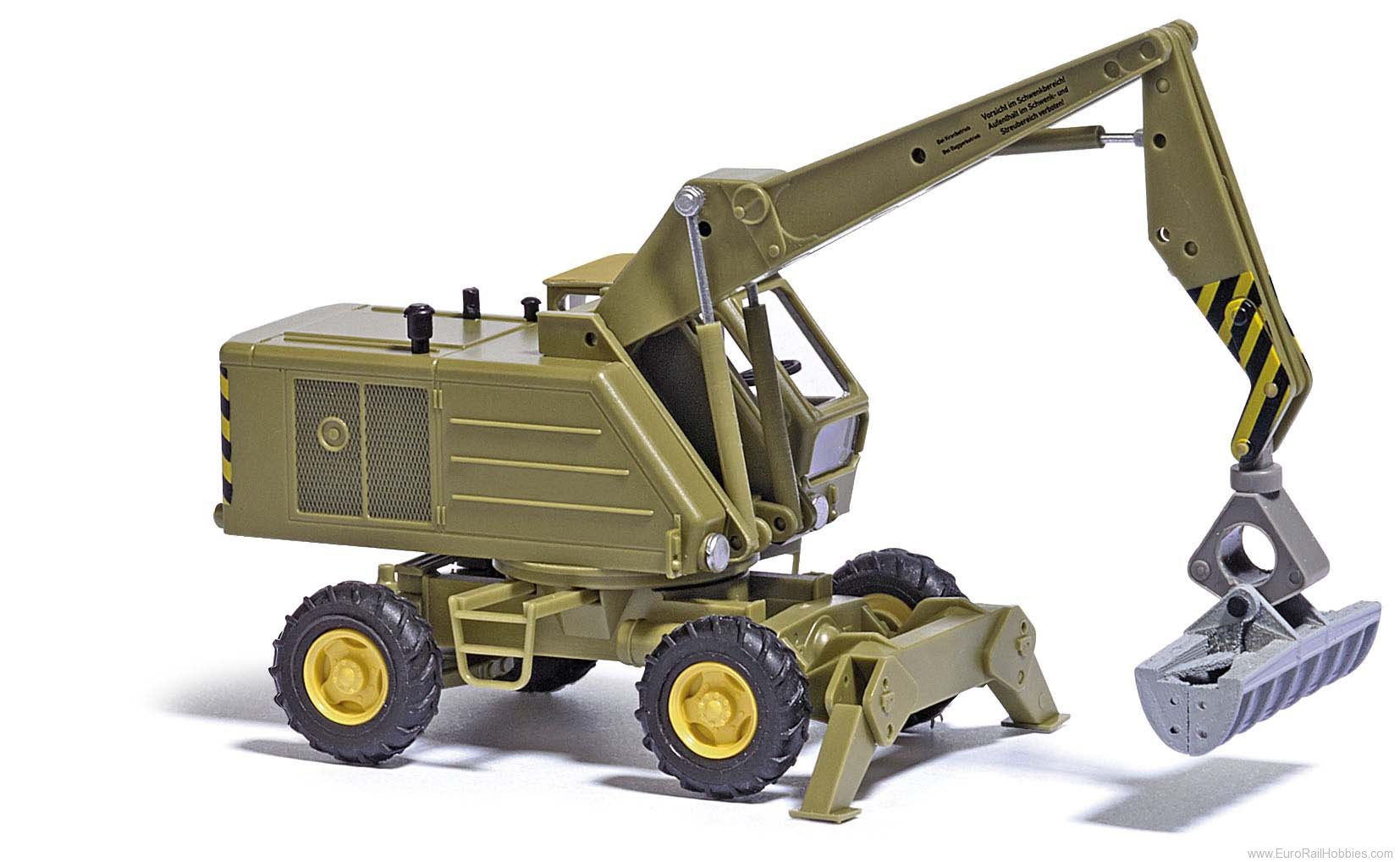Busch 42899 Mobilbagger T174-2 mit GrundrÃ¤umgreifer