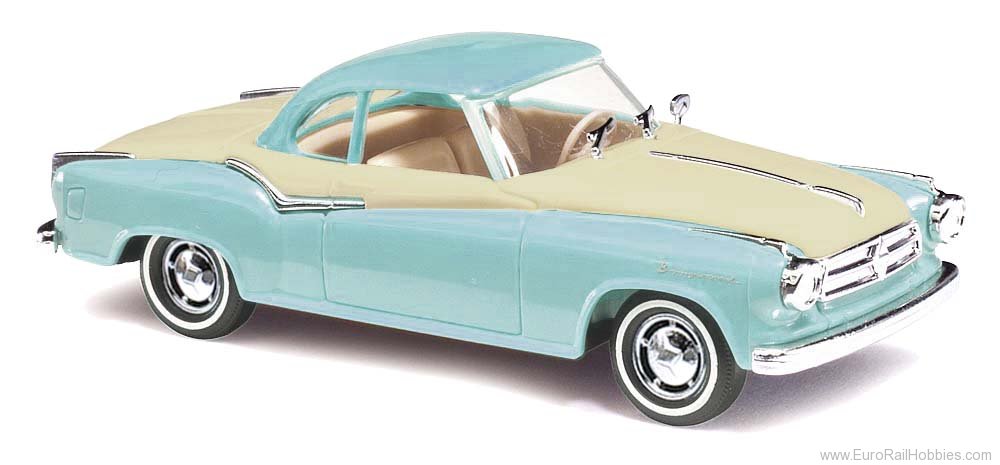 Busch 43118 Borgward Isabella CoupÃ© 2 Tone Blue/Beige