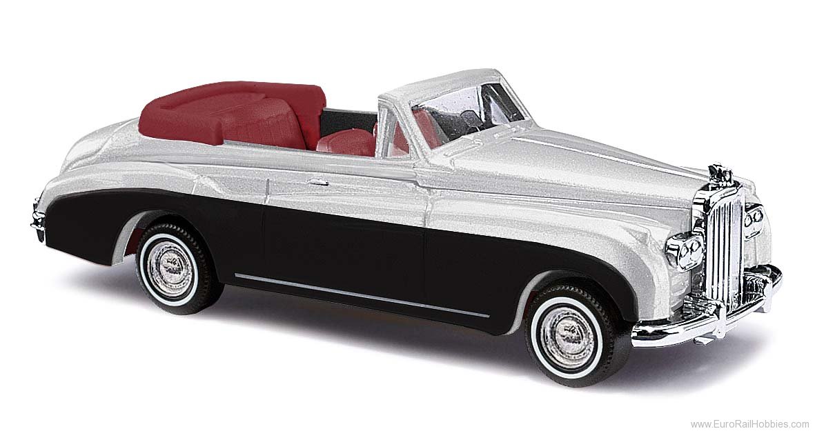 Busch 44451 Bentley convertible open, metallic silver