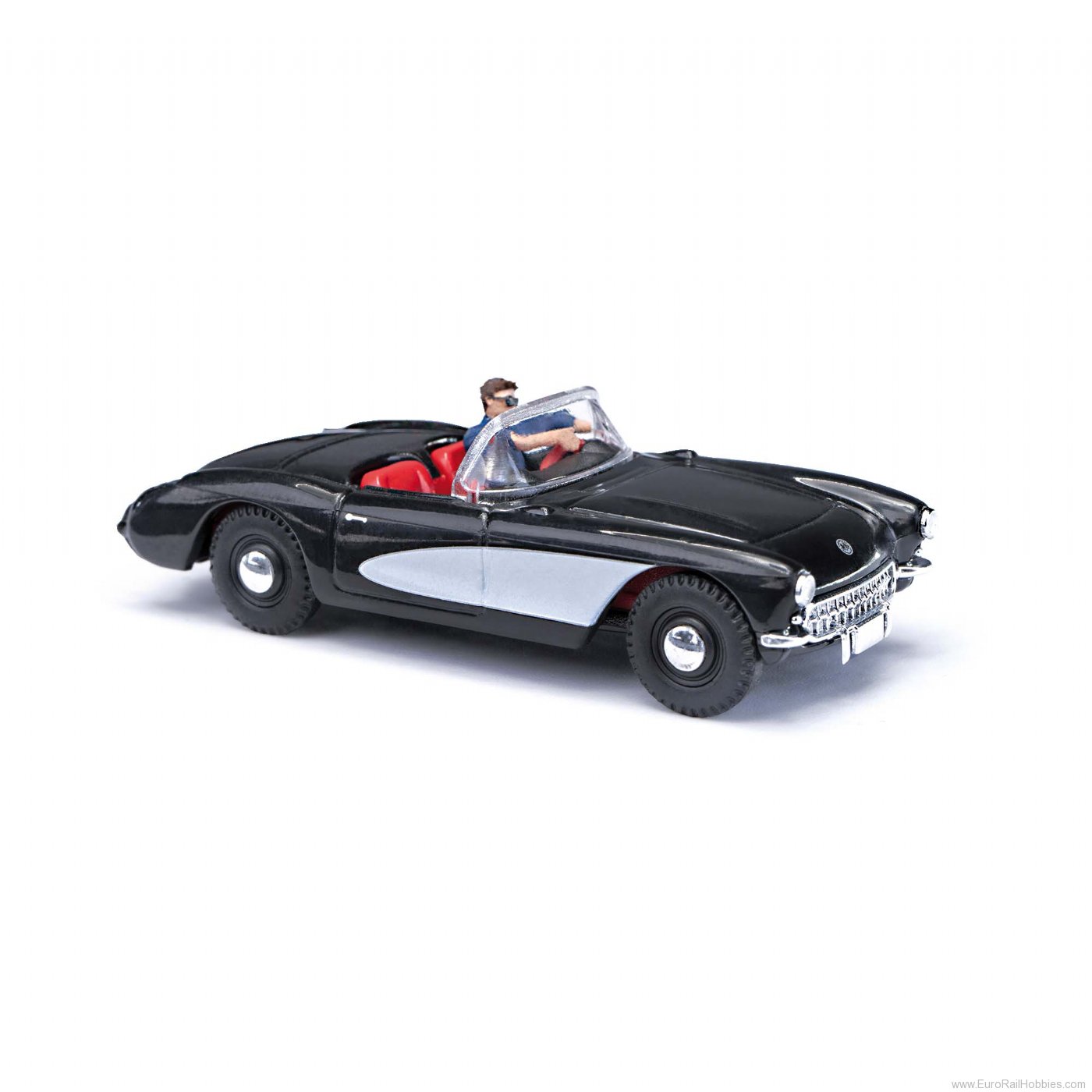 Busch 45435 Chevrolet Corvette, Cabrio offen mit Fahrer