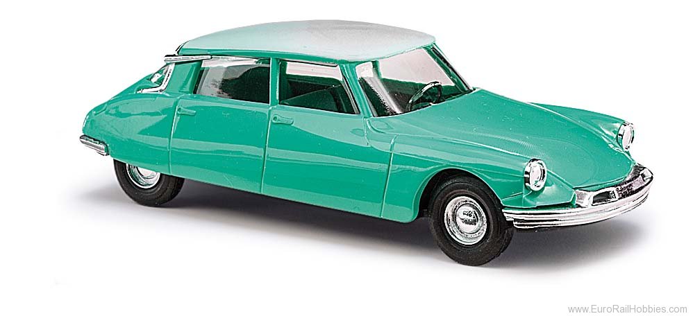 Busch 48020 Busch Citroen DS19 2 tone, Dark Green/Creme
