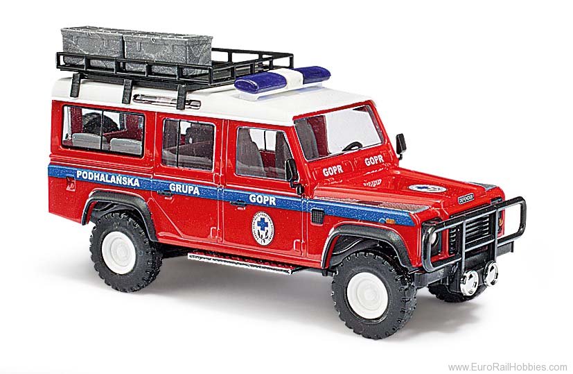 Busch 50381 Land Rover Defender Bergrettungsd.Polen