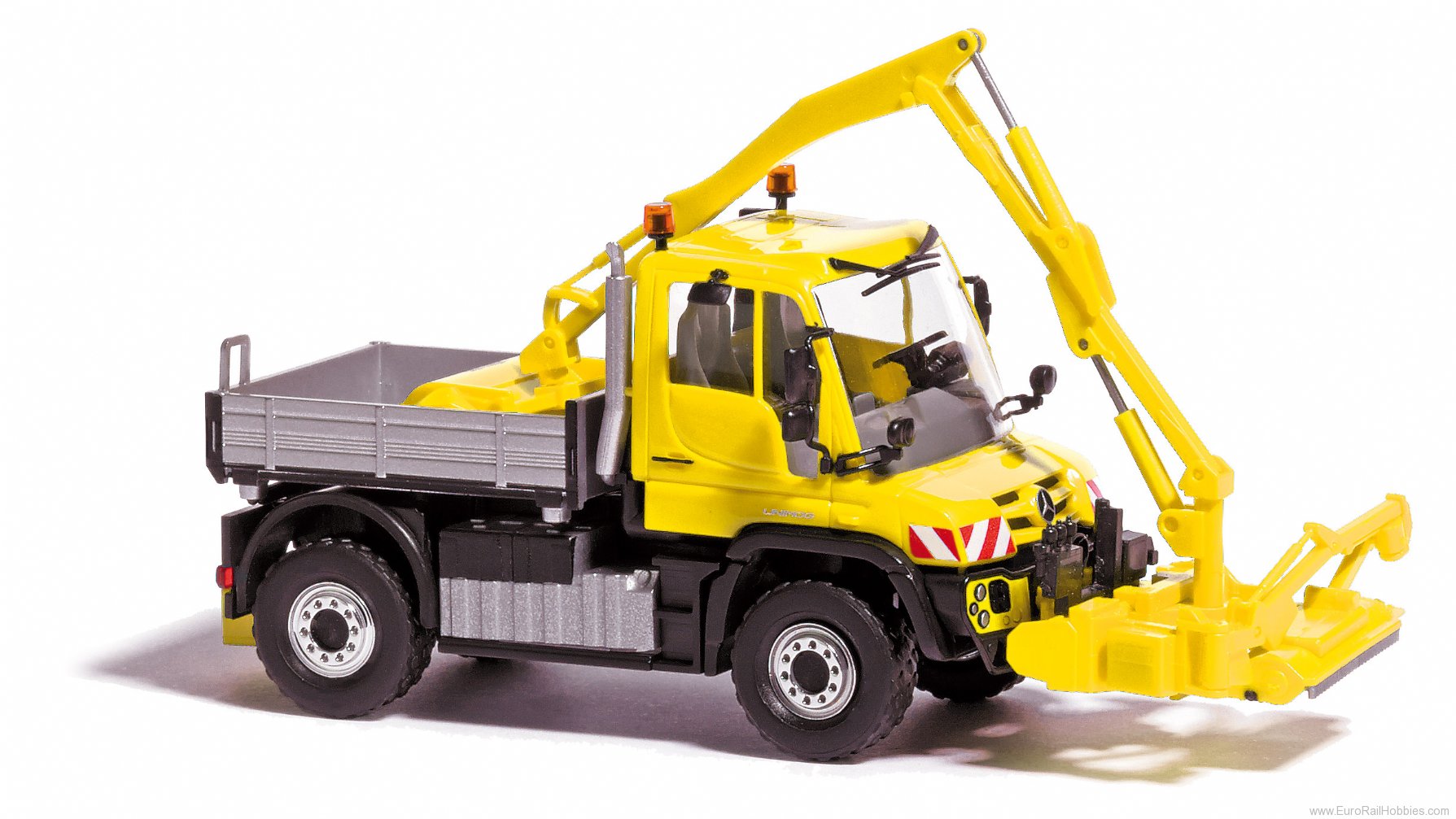 Busch 50926 MB Unimog U430 mit Mahwerk, Gelb