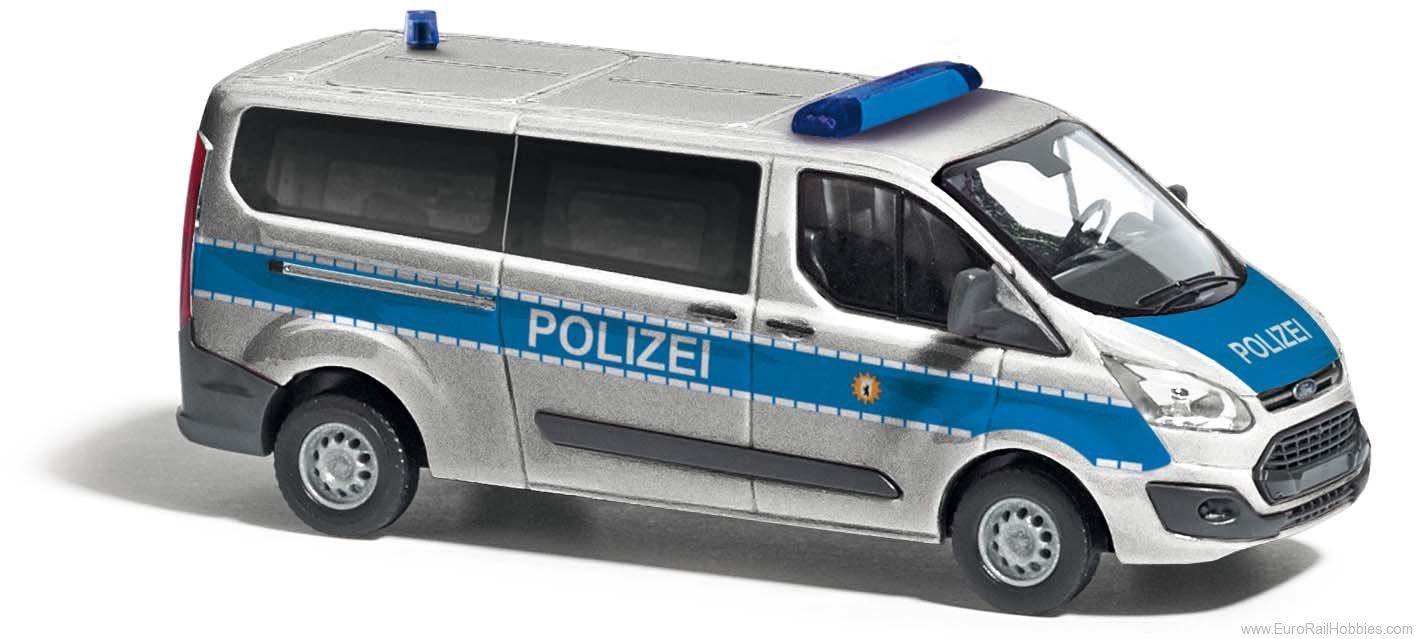 Busch 52414 Ford Transit Custom Bus, 'Police Berlin'