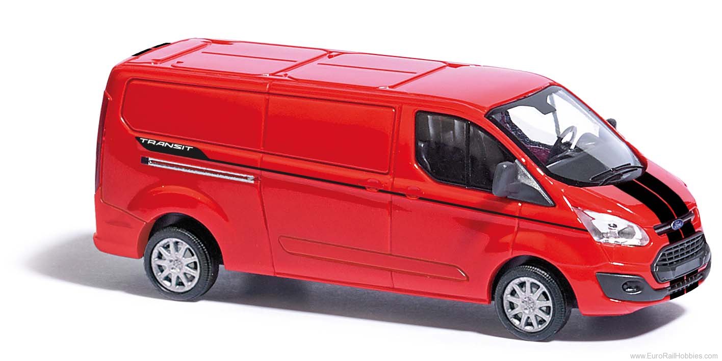 Busch 52440 Ford Transit Custom Flat Roof Van, Rally