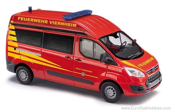 Busch 52510 Ford Transit Custom High Roof Bus Fire Brigad