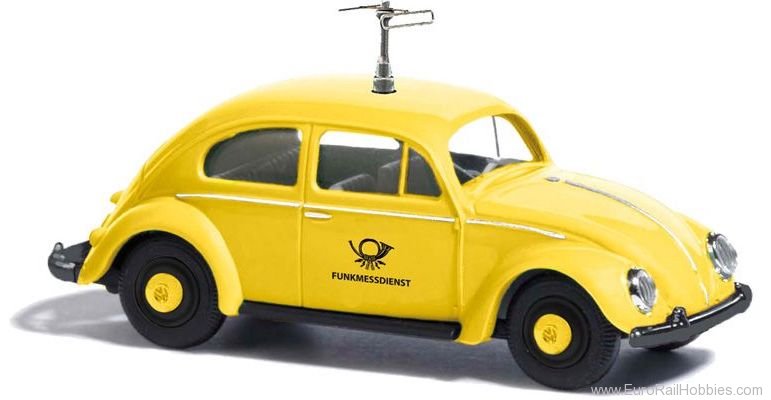 Busch 52912 VW Beetle with pretzel window, DBP radio test