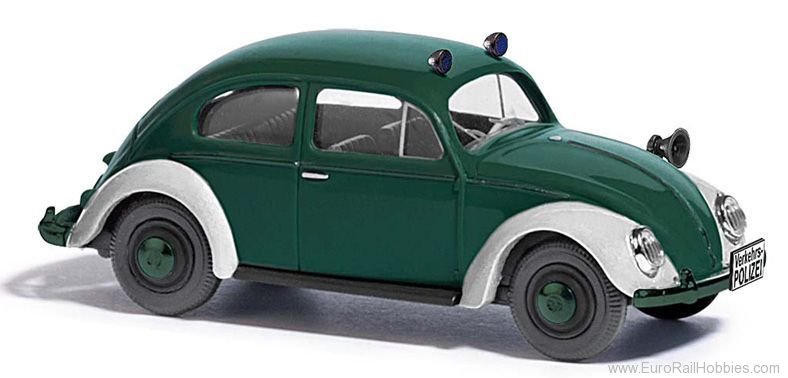 Busch 52962 VW Beetle with oval window Police