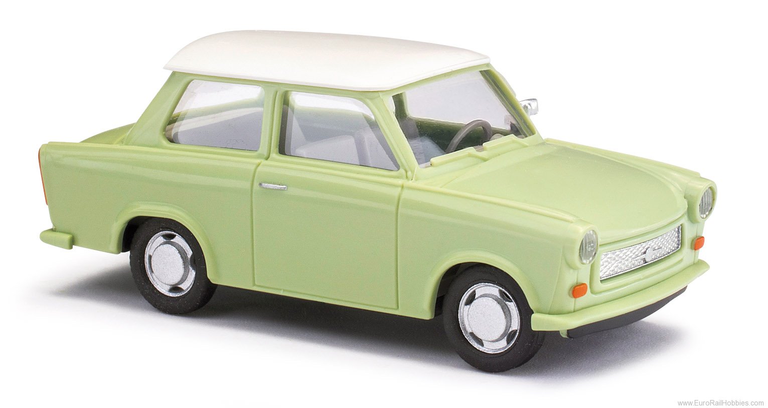 Busch 53106 Trabant P601 Limousine, Grun/weiBes Dach