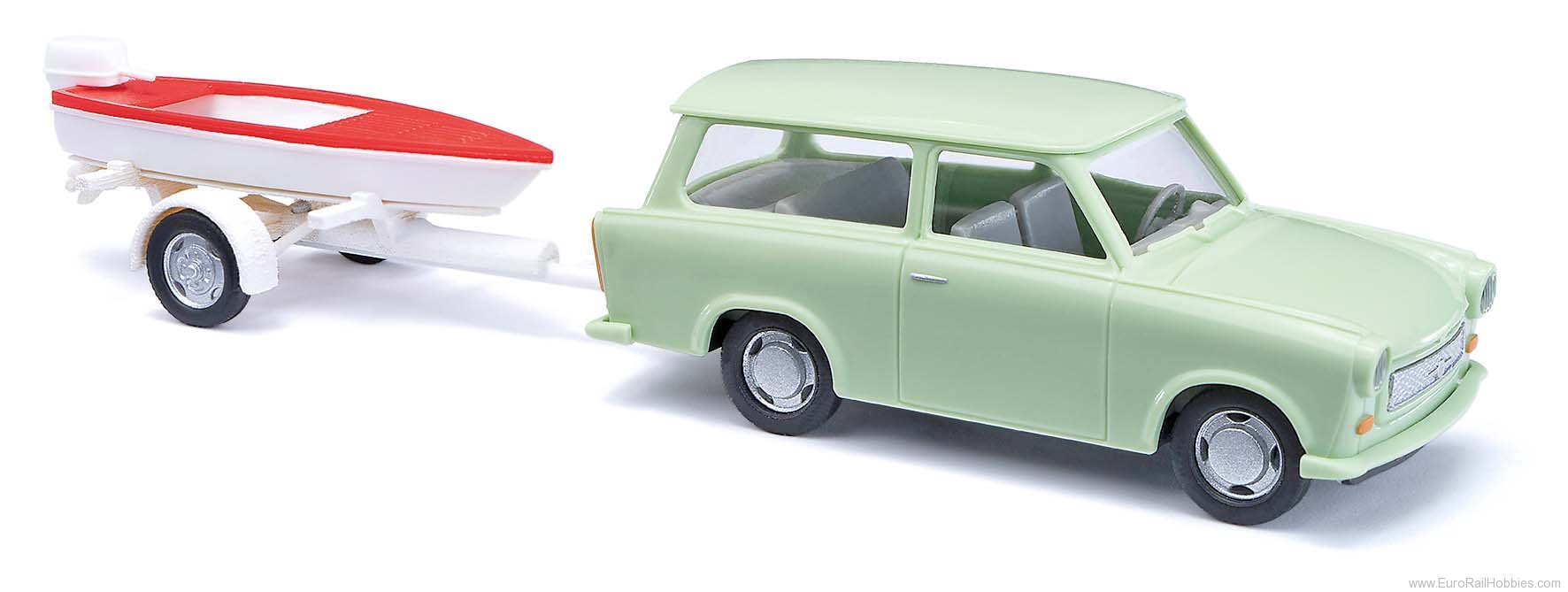 Busch 53213 Trabant P601 Station Wagon w/Boat Trailer
