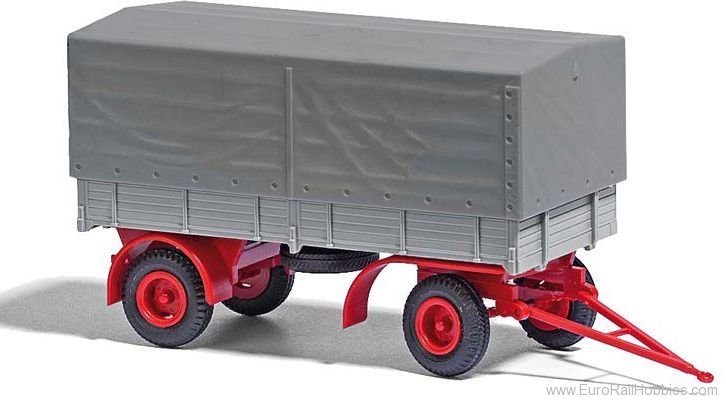 Busch 53352 IFA HL 80 trailer grey/red