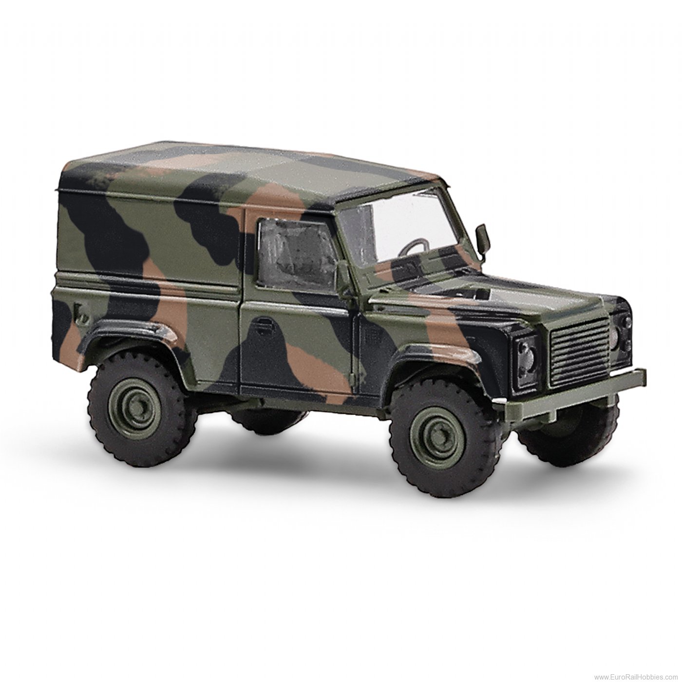 Busch 54355 Busch Land Rover Defender 90 Kasten, Camoufla