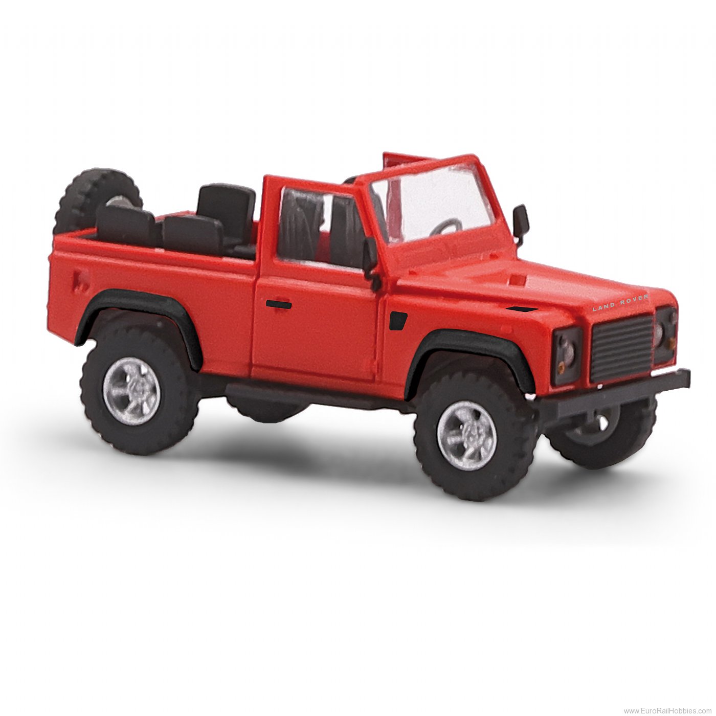 Busch 54390 Busch Land Rover Defender 90 Open, Red
