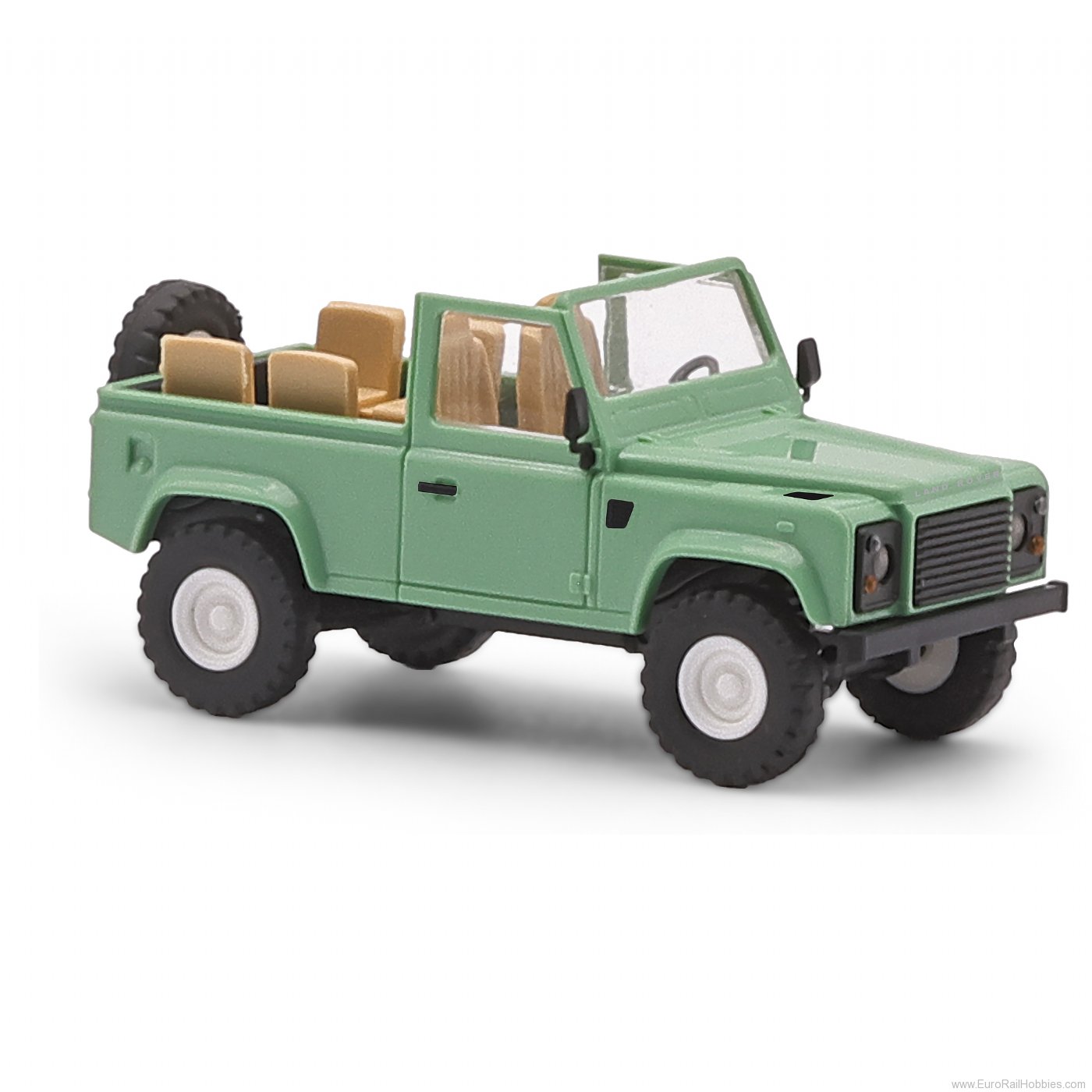 Busch 54391 Busch Land Rover Defender 90 Open, Green