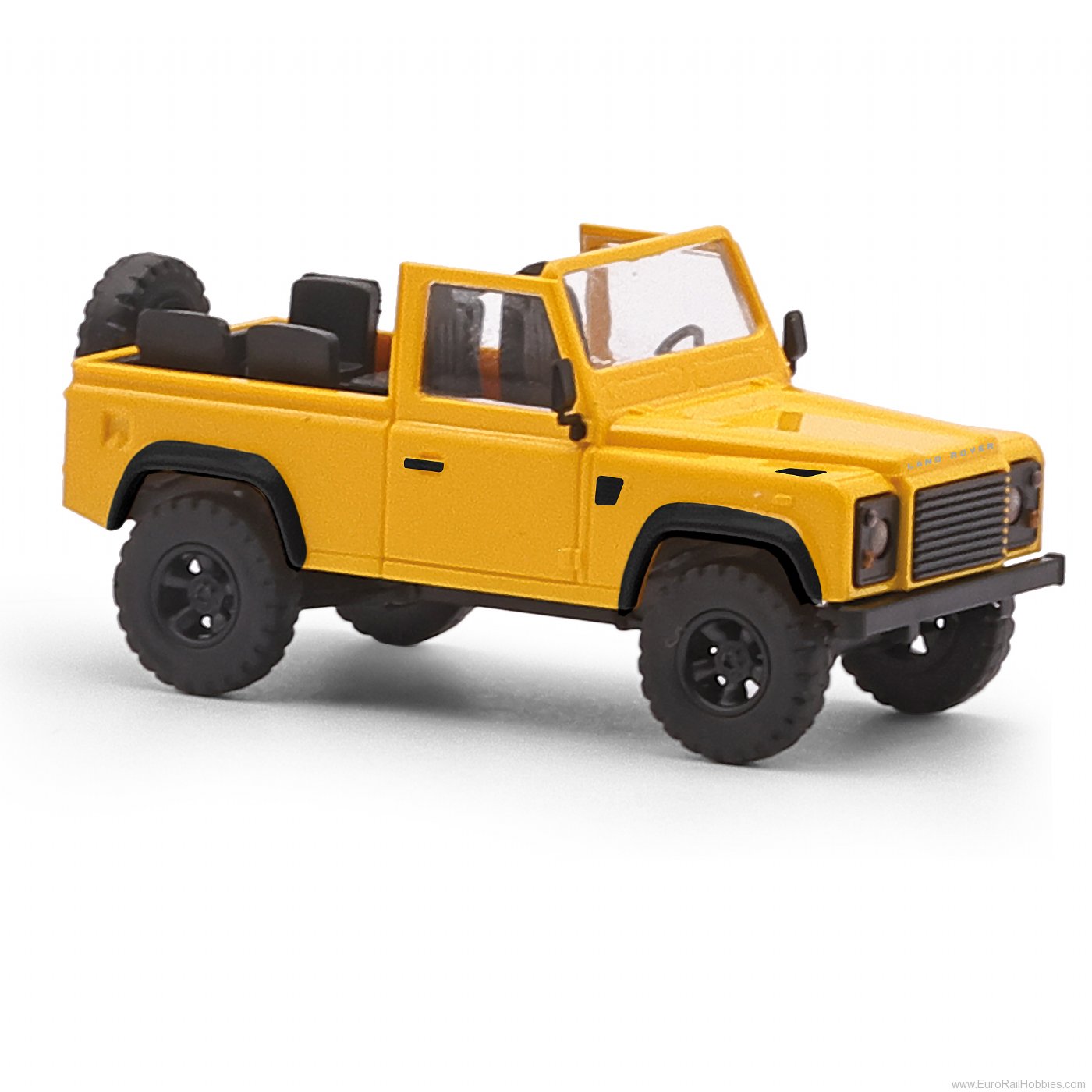 Busch 54392 Busch Land Rover Defender 90 Open, Yellow