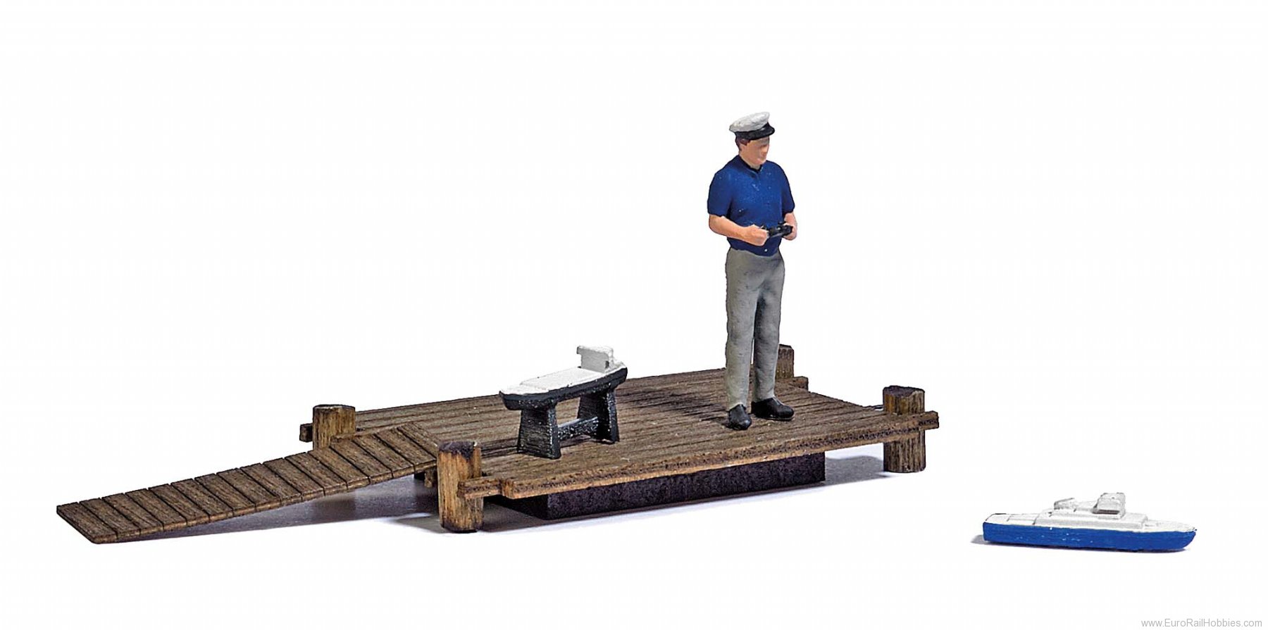 Busch 5488 Lake w. model boat, 260x180 mm, moving model 