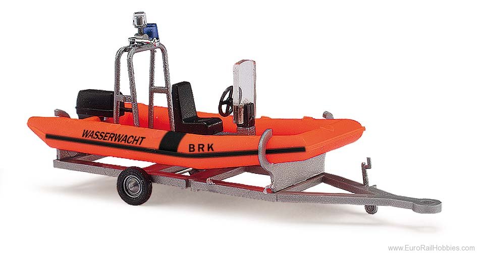 Busch 59957 AnhÃ¤nger m. Motorboot BRK Wasserw