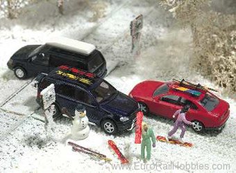 Busch 6004 Miniature Scenes - Winter Set Kit 