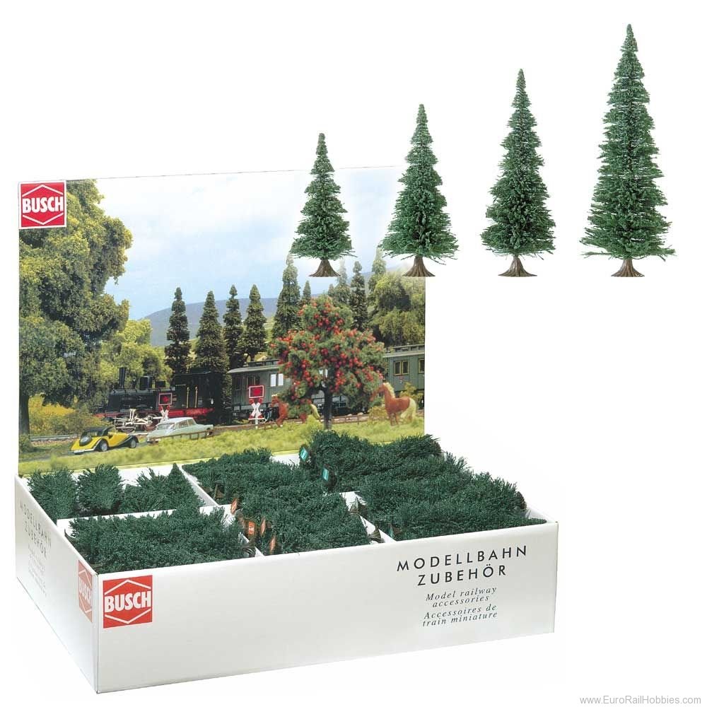 Busch 6330 130 pine trees and spruces