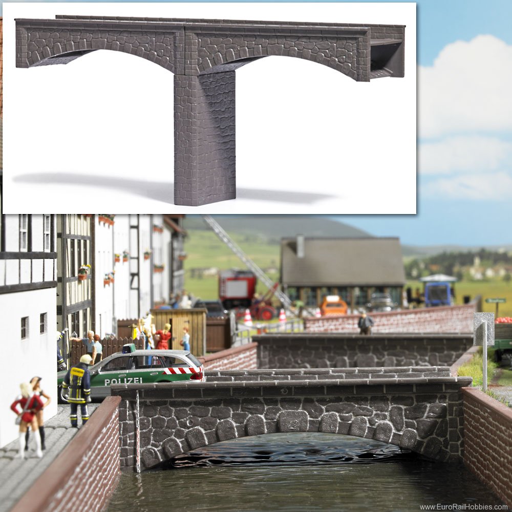 Busch 7019 Arched Stone Bridge