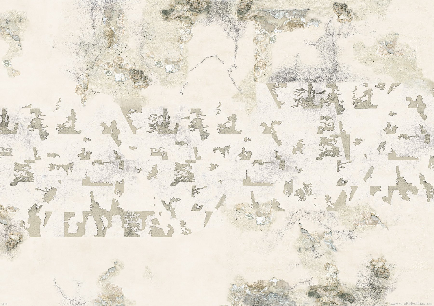 Busch 7436 2 Decor sheets 'Weathered plaster'