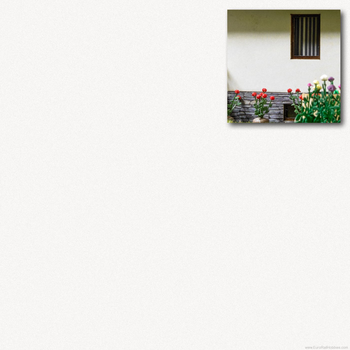 Busch 7444 2 Decor sheets Â»Facade plaster, whiteÂ«