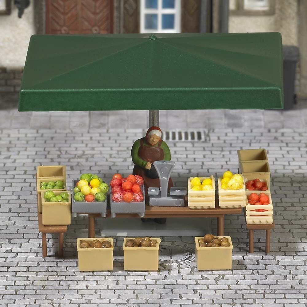 Busch 7706 Mini world 'Stall with fruits and vegetables'