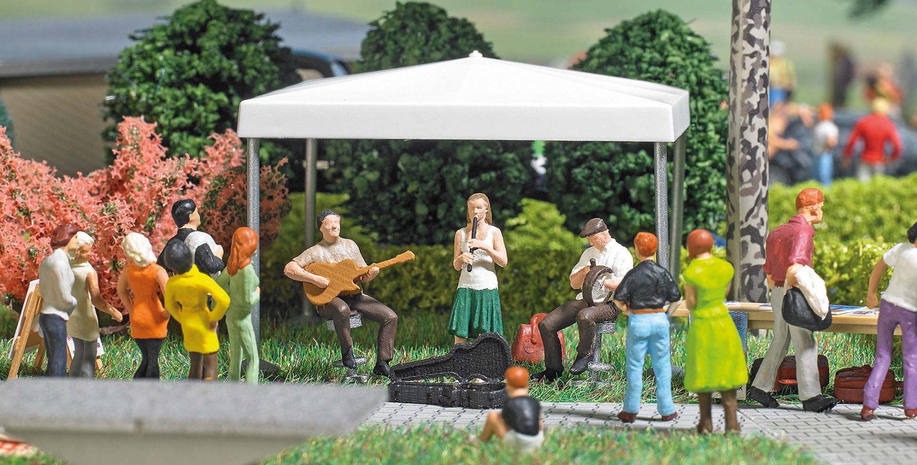 Busch 7846 Action Set - Street musicians